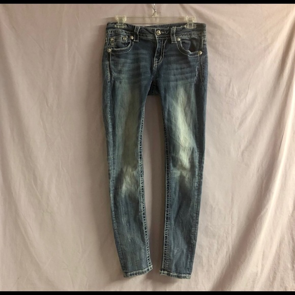 Jeans Miss Me Bootcut Fleur De Lis - Taille W29 X L29, Coton/élasthanne, Neuf Avec étiquettes